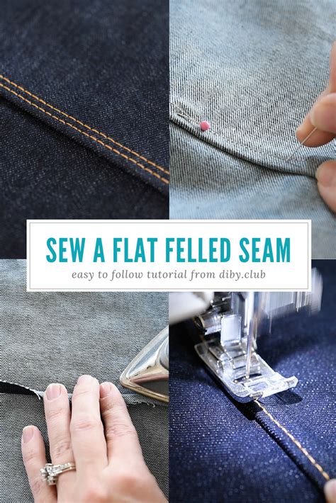 Learn To Sew A Perfect Flat Felled Seam The Diby Club Trendy Sewing