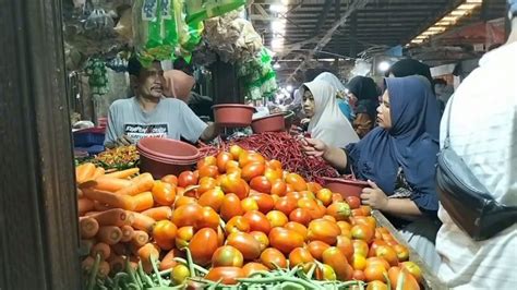 Harga Sayur Mayur Di Pasar Rangkasbitung Masih Mengalami Kenaikan