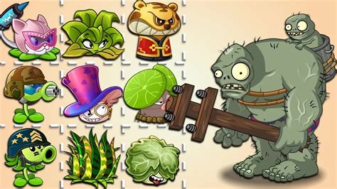 所有植物满级使用1次植物食物对抗内裤巨人僵尸 PvZ 2 挑战 MSGames MSGames 哔哩哔哩视频