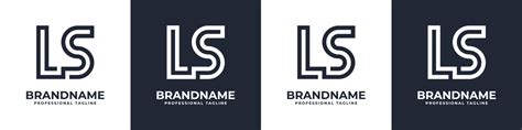 Simple LS Monogram Logo Suitable For Any Business With LS Or SL