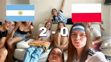 Argentinos Reaccionan A Argentina Vs Polonia Mundial Youtube