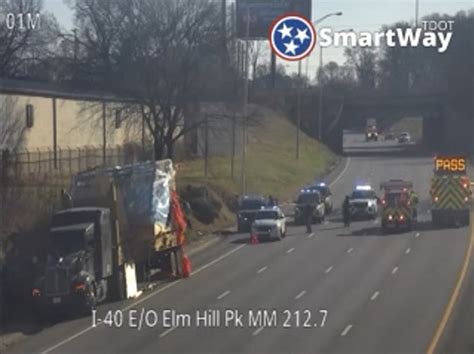 Portion Of I 40 Reopens After Semi Strikes Overpass In Nashville Tn