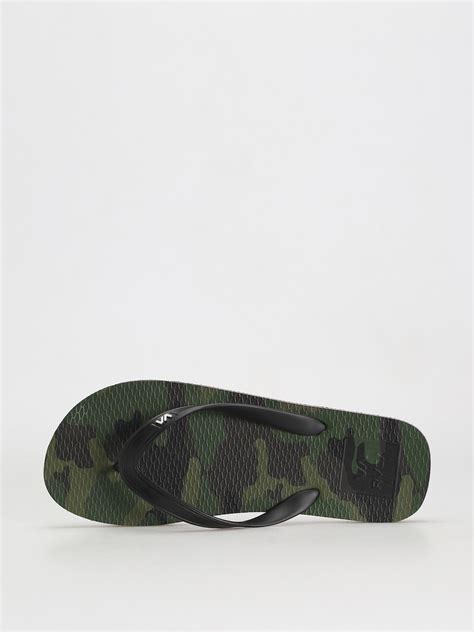 Rvca Japonki All The Way Flip Flops Camo