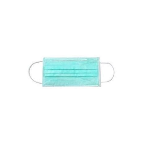 Cruzine Disposable Blue Green And White 3 Ply Elastic Surgical Face