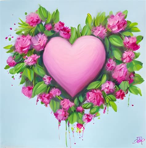 Valentine Floral Heart Art Free Stock Photo Public Domain Pictures