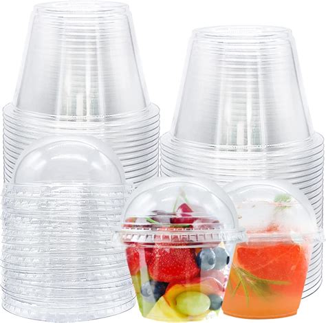 Disposable Clear Plastic Cups With Dome Lids 6 Oz Nepal Ubuy