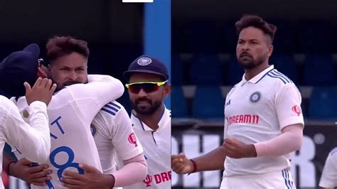 Watch Virat Kohli Ecstatic As Mukesh Kumar Grabs Maiden Test Wicket In