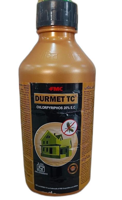 Litre Fmc Durmet Tc Insecticide Bottle Chlorpyriphos Ec At Rs