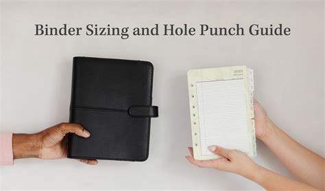 Binder Sizing and Hole Punch Guide – FranklinPlanner Talk