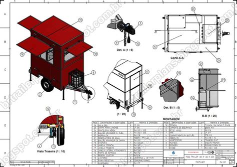 Projetos Reboques Trailer Plans Projeto Carretinha Reboque 1 Eixo