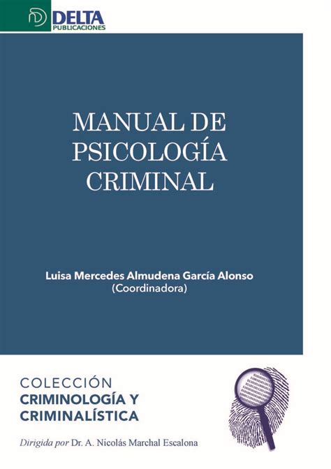 Manual De Psicolog A Criminal Delta Publicaciones