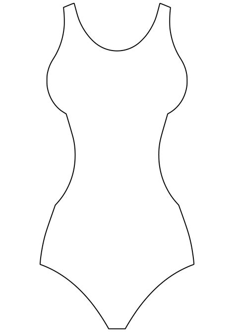 Shape Of Swimsuit Free Printable Papercraft Templates