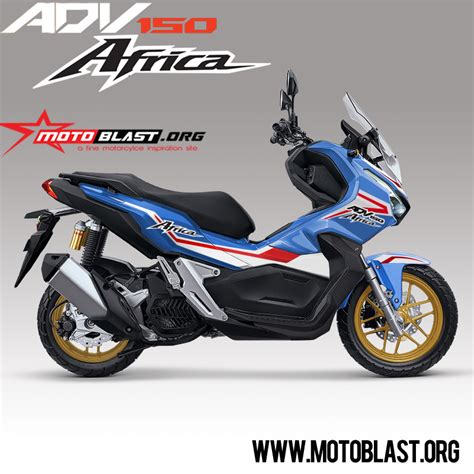 Modifikasi Striping Honda Adv Africa Style Motoblast