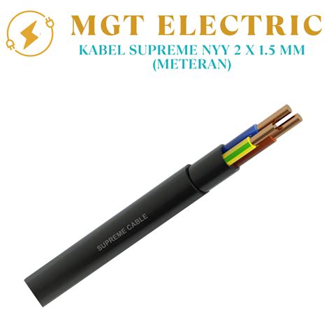 Jual Kabel Supreme Nyy X Mm Hitam Eceran Meteran Potongan