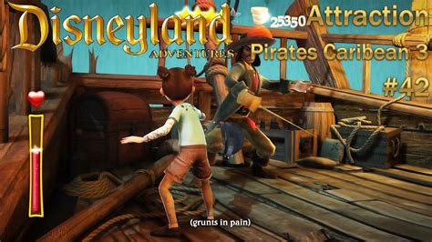 Pirates Of The Caribean 3 Attraction The Pirate Ship Disneyland Adventures Gameplay Part