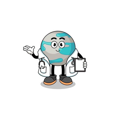 Cartoon Mascot Of Planet Doctor 13655014 Vector Art At Vecteezy