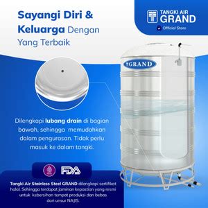 Jual Toren Tandon Air Tangki Stainless Grand Tsv Anti Lumut