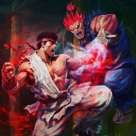 Street Fighter - The Shadow on Instagram: "Ryu Vs Akuma 🌍 @streetfighter_shadow_hado ⬇️↘️ ️ # ...