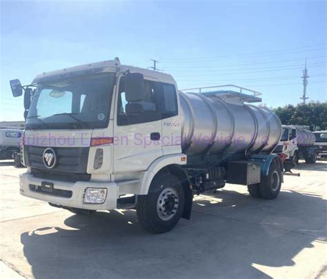 In Stock Discount 290HP Foton Water Truck 10000 Liters Stainless Steel