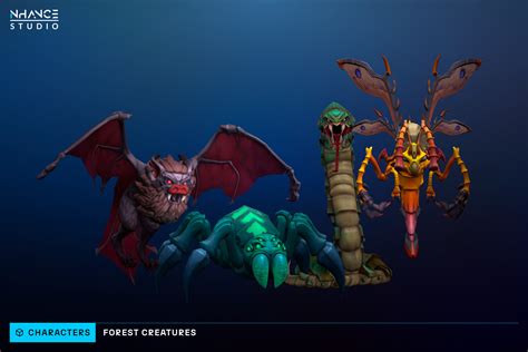 Stylized Fantasy Forest Creatures 3d Animals Unity Asset Store