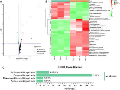 Differential Metabolites Analysis A Volcano Plot Of Differential