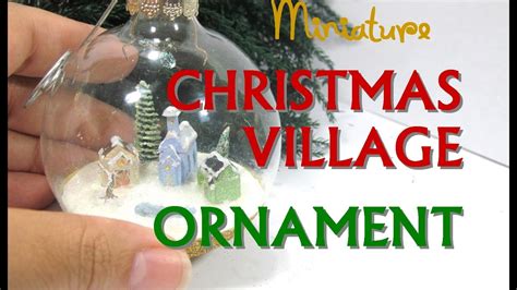 Polymer Clay Christmas Village In A Glass Ornament Collaboration Youtube