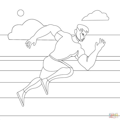 Coloriage Coureur Coloriages à imprimer gratuits