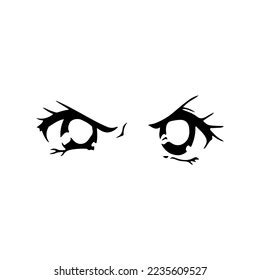 Vector Illustration Anime Eyes Stock Vector (Royalty Free) 2235609527 ...