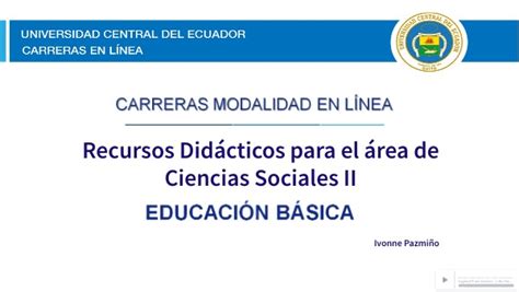 Recursos didácticos CIENCIAS SOCIALES II