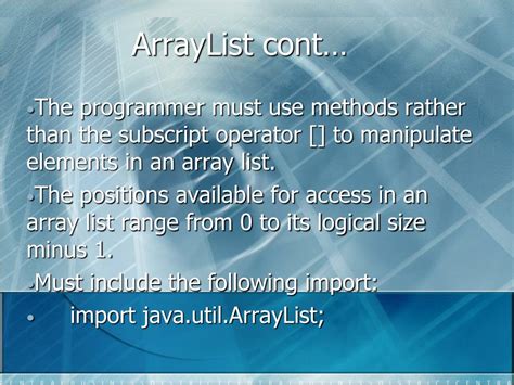 Ppt Arraylist Class Powerpoint Presentation Free Download Id 6884046