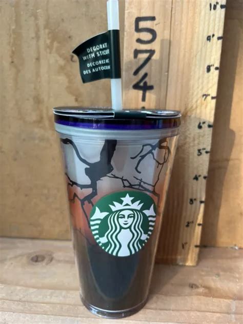 New Starbucks Fall Halloween Ravens Perch Glow In The Dark Oz