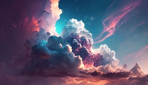 Colorful Clouds Clouds Decorative Sky Background Color Clouds Sky Clouds Background Image And