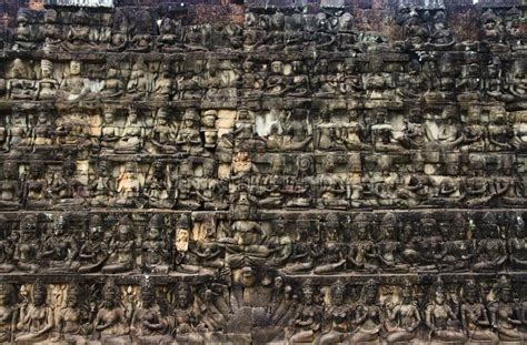 Khmer Angkor Wat Wall Stock Photo Image Of Statue Temple 17130860