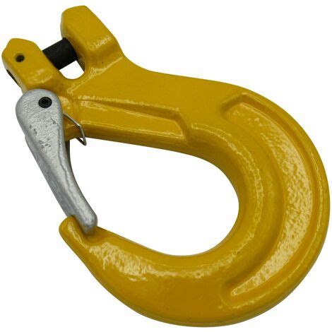 Lifting Clevis Sling Hook With Latch 7MM Grade 80 2 Ton Chain