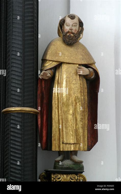 Saint Paul The Hermit Statue On Altar Of Holy Spirit In The Church Of