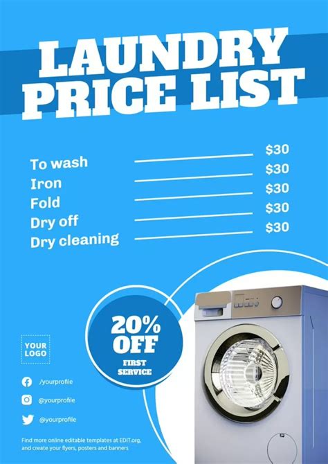 Laundry Templates To Create Flyers And Banners Designs