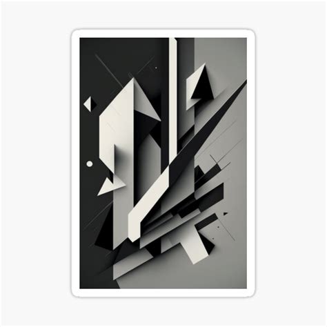 Art Made Of Geometric Shapes Sticker For Sale By Wewebpt Redbubble