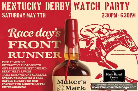 Kentucky Derby Watch Party Black Barrel Old Town Black Barrel Tavern