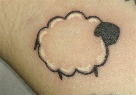 Cute Little Sheep Lamb Tattoo Sheep Tattoo Farm Tattoo