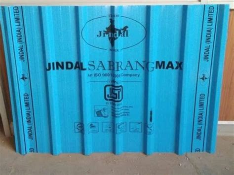 Jindal Sabrang Blue Aluminium Roofing Sheet 0 50 Mm At Rs 98 Kg In