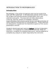 Biol Lab Docx Introduction To Microbiology Introduction