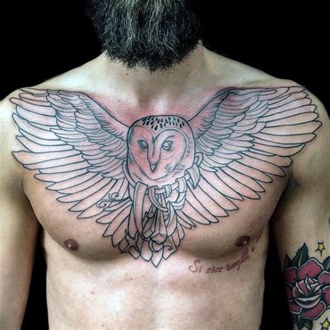 Barn Owl Tattoo Designs For Men Lunar Creature Ink Ideas