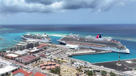 Port Of Aruba At Oranjestad In Caribbean Netherlands Aruba Stock