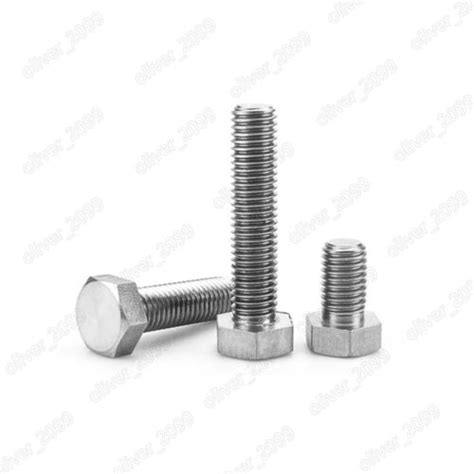 Titanium Gr Hexagon Bolts Hex Head Cap Screws Din M M M M