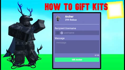 How To Gift Kits In Roblox Bedwars Youtube