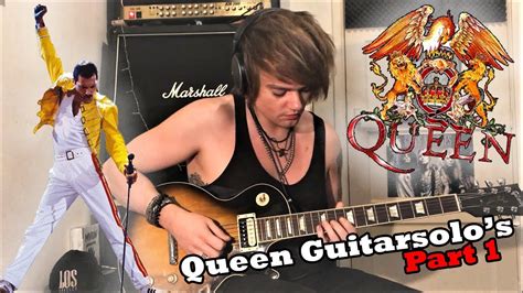 Queen Guitar Solos Cover Part 1 Youtube