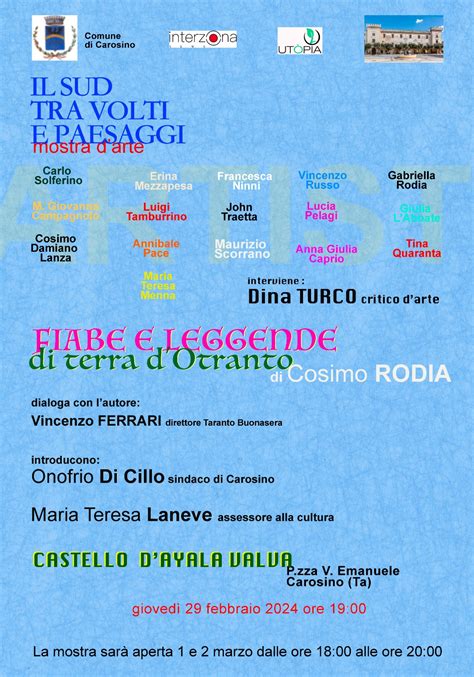 SUD Collettiva D Arte E Presentazione Di Fiabe E Leggende Di Terra D