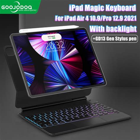 Goojodoq Magic Rebound Magnetic Keyboard Case Ipad Case With Ipad