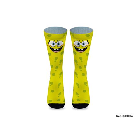 Meias Divertidas Infantil Bob Esponja Patins Skate Par Shopee Brasil