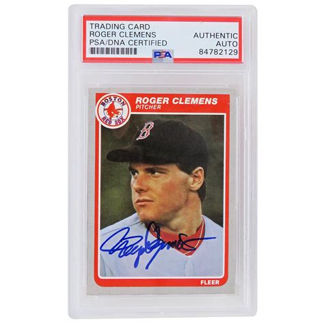 Roger Clemens Signed 1985 Fleer 155 RC PSA Pristine Auction